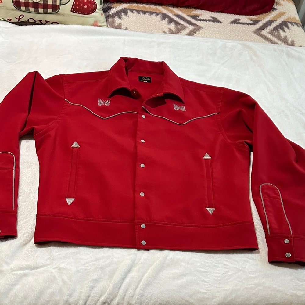 Men's Red Western Jacket